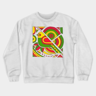 bird motif Crewneck Sweatshirt